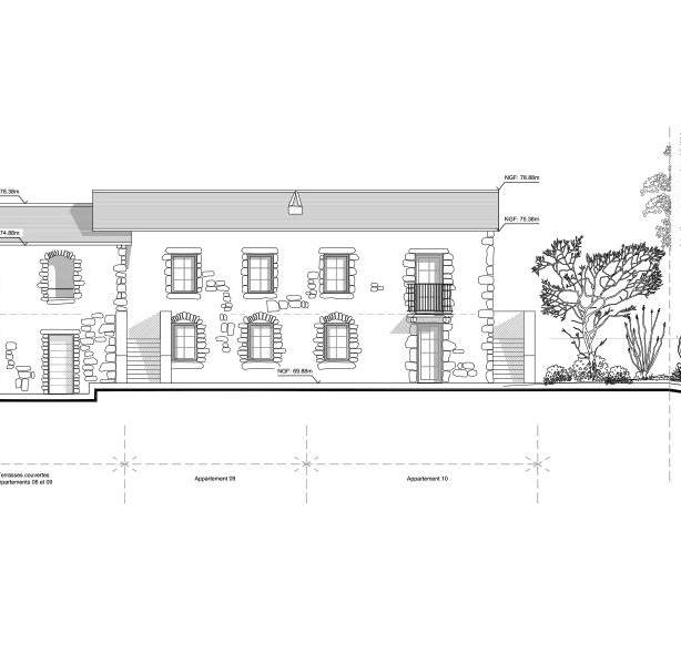 Plan façade maison 10